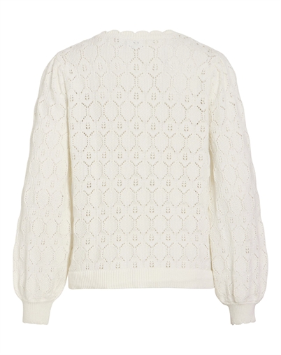 Vila - VILOwen Strik Cardigan - Cloud Dancer